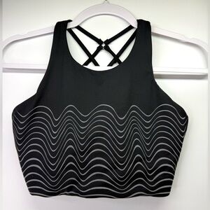 Buffbunny Wonderlust Geo Sports Bra Black Reflective Small